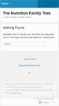 Mobile Screenshot of hamiltonfamilytree.wordpress.com