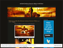 Tablet Screenshot of michaeljacksonforevervideosworldfans.wordpress.com