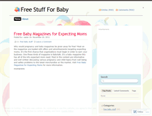 Tablet Screenshot of freestuffbaby.wordpress.com