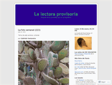Tablet Screenshot of lalectoraprovisoria.wordpress.com