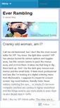 Mobile Screenshot of everrambling.wordpress.com