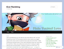 Tablet Screenshot of everrambling.wordpress.com