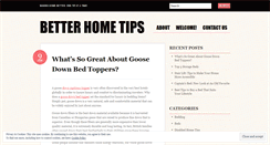 Desktop Screenshot of betterhometips.wordpress.com