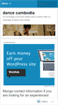 Mobile Screenshot of dancecambodia.wordpress.com