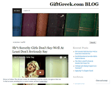 Tablet Screenshot of giftgreek.wordpress.com