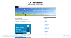 Desktop Screenshot of ontheweather.wordpress.com