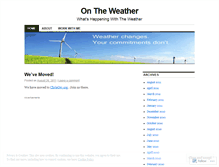 Tablet Screenshot of ontheweather.wordpress.com