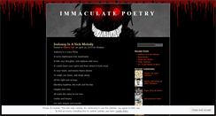 Desktop Screenshot of immaculatepoetry.wordpress.com