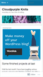 Mobile Screenshot of cloudpurpleknits.wordpress.com