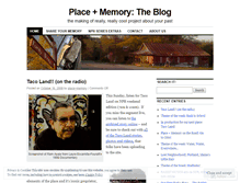 Tablet Screenshot of placeandmemory.wordpress.com