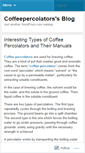 Mobile Screenshot of coffeepercolators.wordpress.com