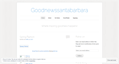 Desktop Screenshot of goodnewssantabarbara.wordpress.com