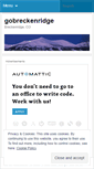 Mobile Screenshot of gobreckenridge.wordpress.com