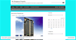 Desktop Screenshot of mysingaporeproperty.wordpress.com