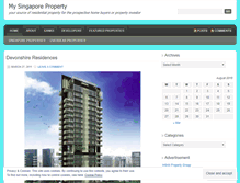 Tablet Screenshot of mysingaporeproperty.wordpress.com
