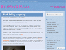 Tablet Screenshot of bybabysrules.wordpress.com