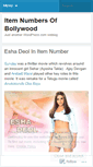 Mobile Screenshot of itemnumbersofbollywood.wordpress.com