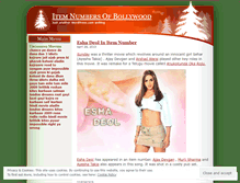 Tablet Screenshot of itemnumbersofbollywood.wordpress.com