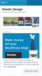 Mobile Screenshot of omaticdesign.wordpress.com