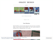 Tablet Screenshot of omaticdesign.wordpress.com