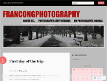Tablet Screenshot of francongphotography.wordpress.com