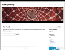Tablet Screenshot of poeticphanny.wordpress.com