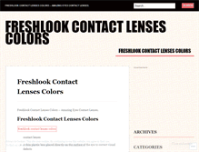 Tablet Screenshot of freshlookcontactlensescolorsexo.wordpress.com