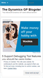 Mobile Screenshot of dynamicsgpblogster.wordpress.com