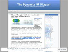 Tablet Screenshot of dynamicsgpblogster.wordpress.com