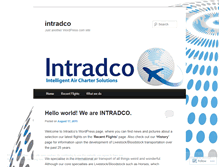 Tablet Screenshot of intradco.wordpress.com