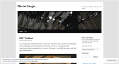 Desktop Screenshot of oleonthego.wordpress.com