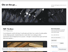 Tablet Screenshot of oleonthego.wordpress.com