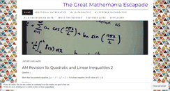 Desktop Screenshot of echoesofalgebra.wordpress.com