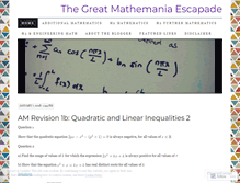 Tablet Screenshot of echoesofalgebra.wordpress.com