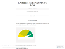 Tablet Screenshot of karthikselvakumar.wordpress.com