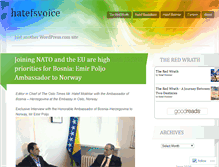 Tablet Screenshot of hatefsvoice.wordpress.com