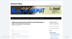 Desktop Screenshot of ghemat.wordpress.com