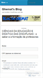 Mobile Screenshot of ghemat.wordpress.com