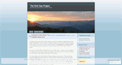 Desktop Screenshot of firstyearproject.wordpress.com