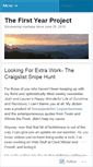 Mobile Screenshot of firstyearproject.wordpress.com