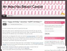 Tablet Screenshot of mumhasbreastcancer.wordpress.com