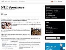 Tablet Screenshot of niesponsors.wordpress.com