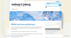 Desktop Screenshot of iceberginjoburg.wordpress.com