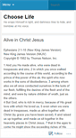 Mobile Screenshot of chooselife.wordpress.com