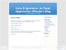 Tablet Screenshot of ironyandignorance.wordpress.com