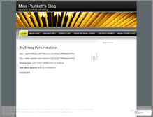 Tablet Screenshot of missplunkett.wordpress.com