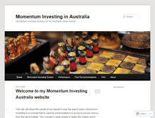 Tablet Screenshot of momentuminvestingaustralia.wordpress.com