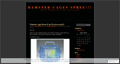 Desktop Screenshot of hamstercages.wordpress.com