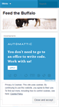 Mobile Screenshot of feedthebuffalo.wordpress.com