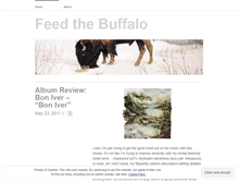 Tablet Screenshot of feedthebuffalo.wordpress.com